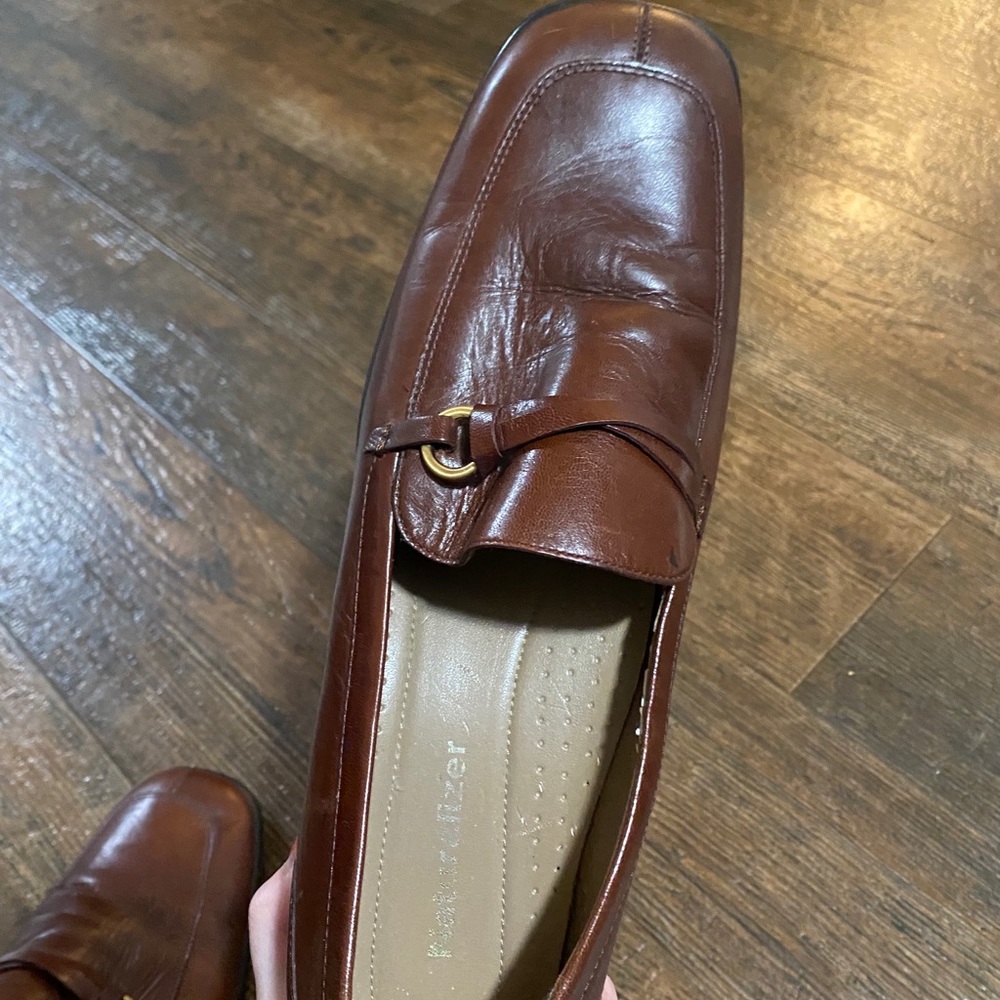 brown shoes